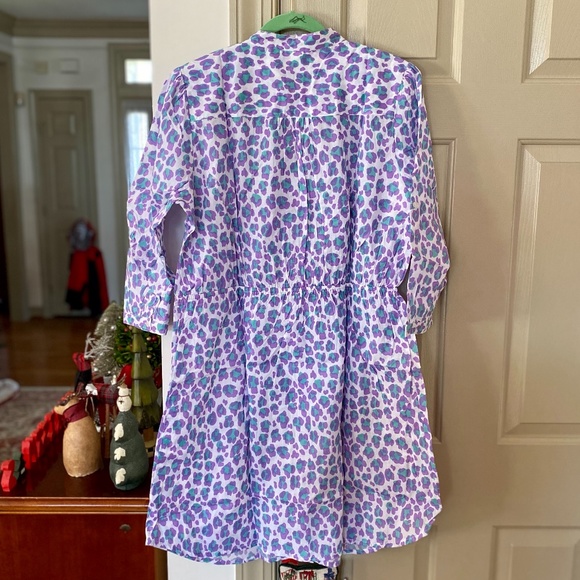 NWT Boo Gemes 'Tina' Leopard Shirtdress/Coverup - Picture 4 of 5